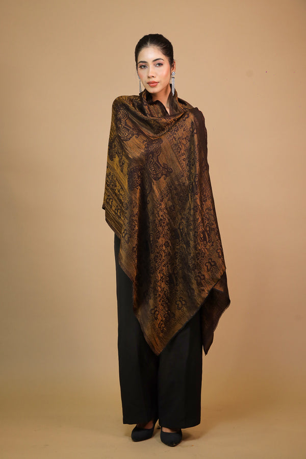 Butterfly Zari Reversible Stole