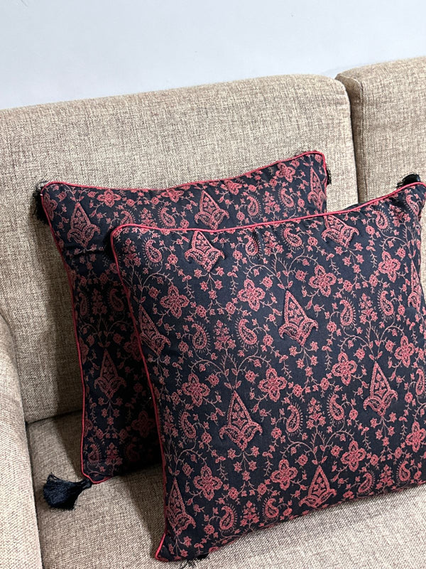 Black Paisley Kani Cushion