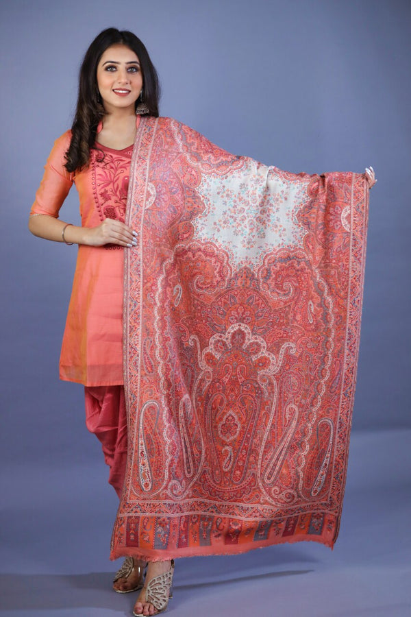 Big Paisley Kashmiri Woven Stole