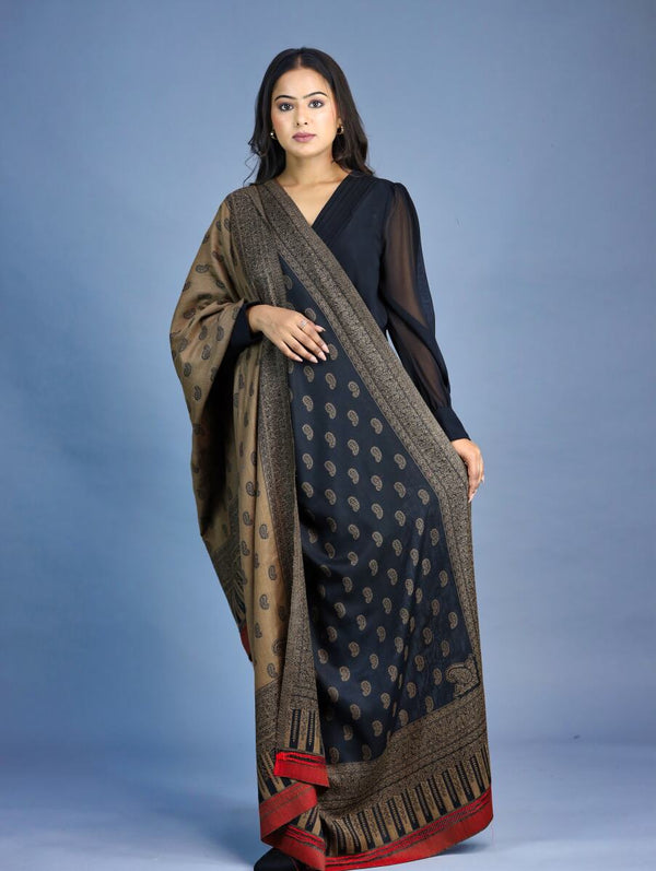 Kunj border Booti Kani Shawl