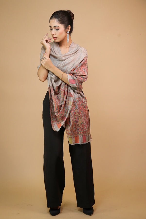 Fine Wool Paisley Palla Kani Stole