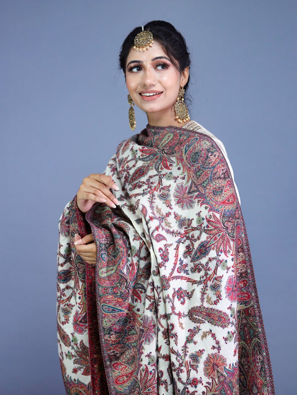 Paisley Border Kani Jaal Shawl