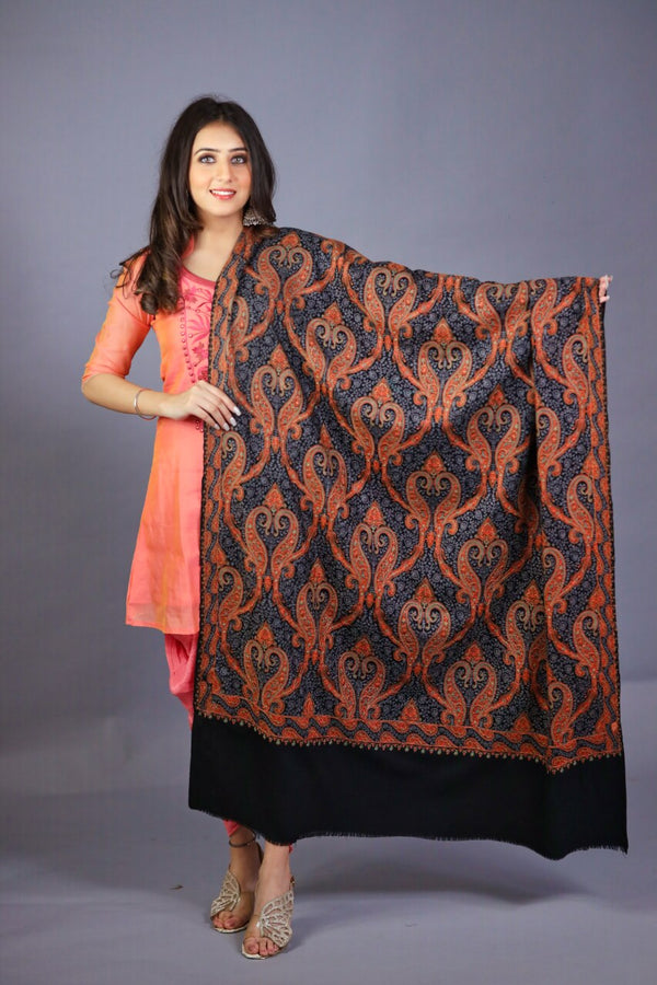 Kashmiri Paisley Embroidery Shawl