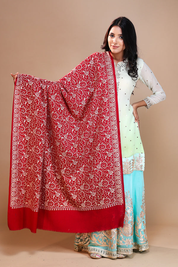 Silk Embroidery Shawl