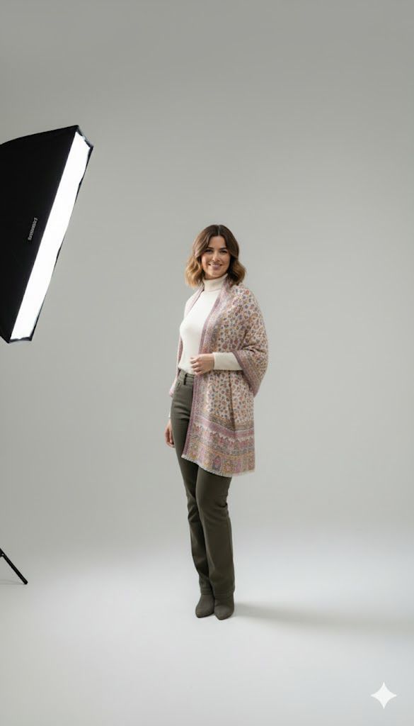 Leaf Flower Kashmiri Kani Shawl