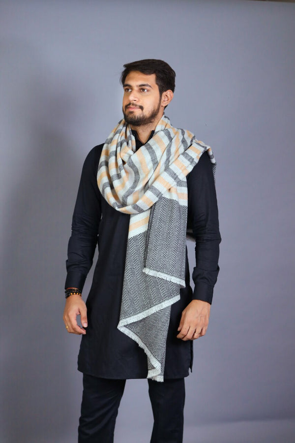 Super Soft Stripe Palla Stole For Men