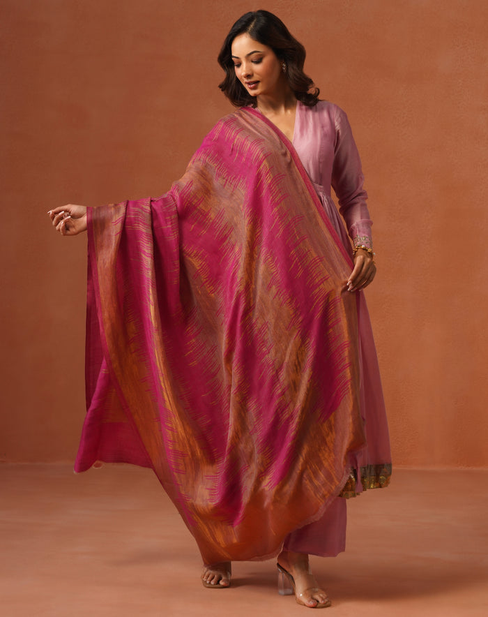 Zari Spray Reversible Shawl