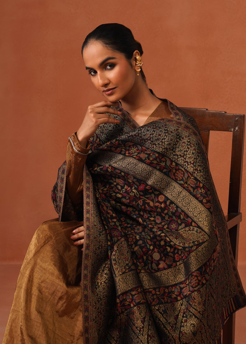 Zari Kani Border Shawl