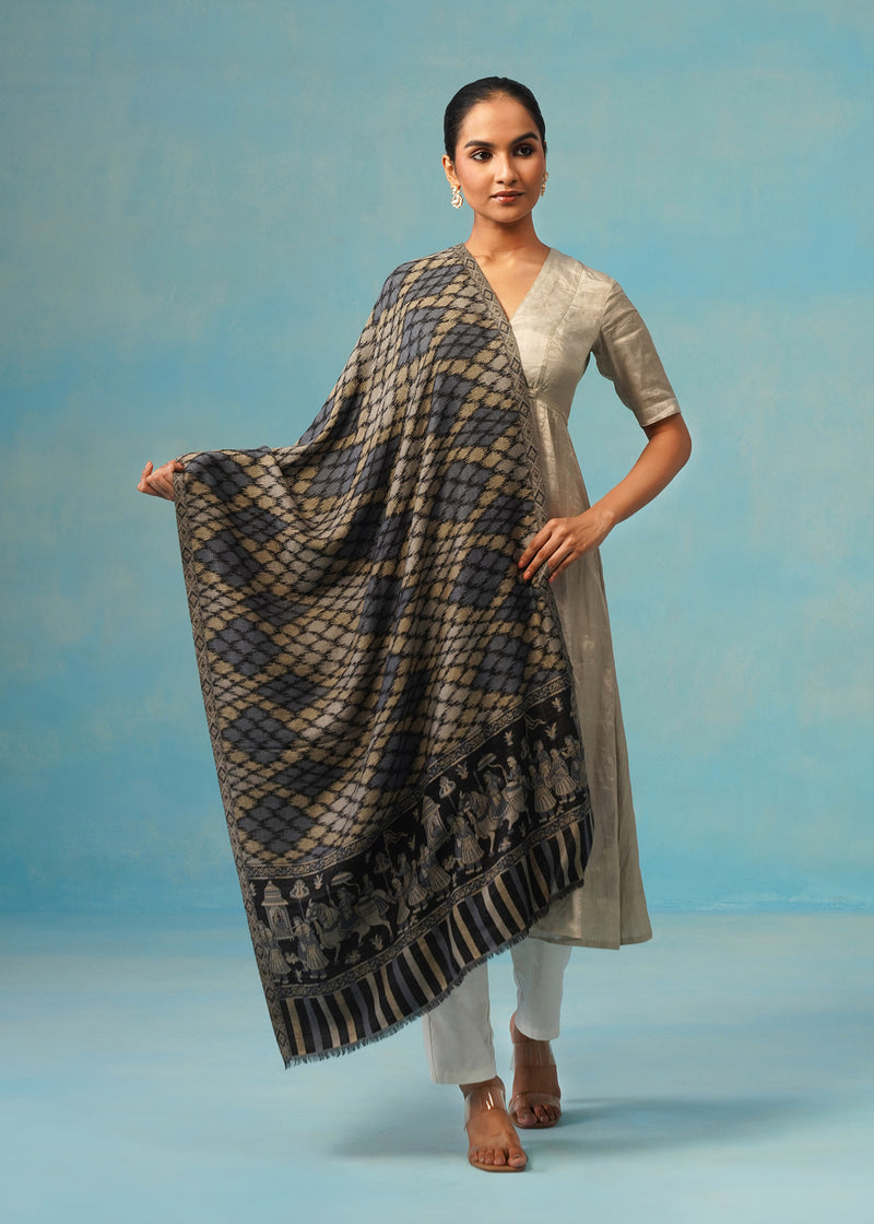 Darbar Border Stole