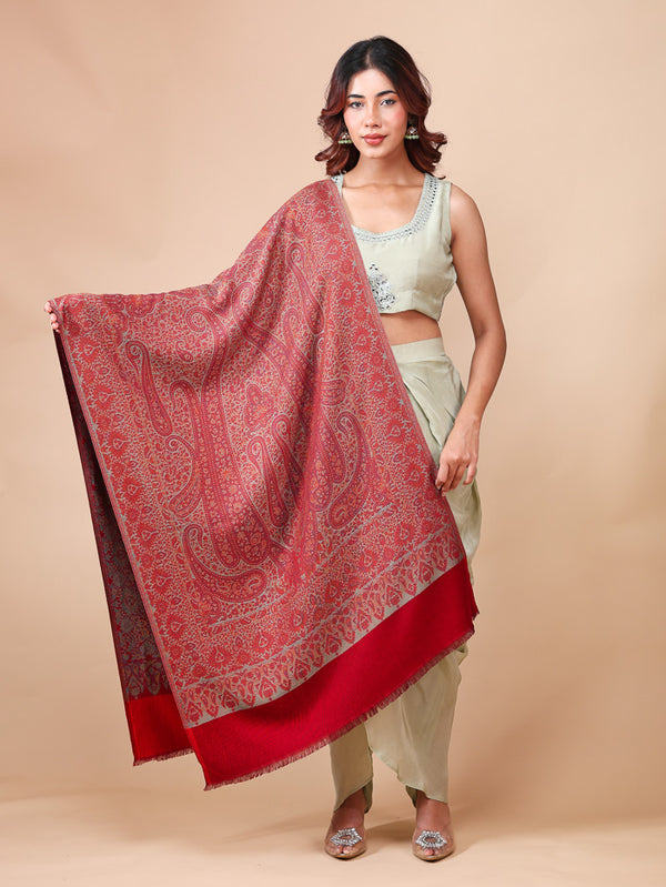Modal Silk Big Paisley Kani Stole