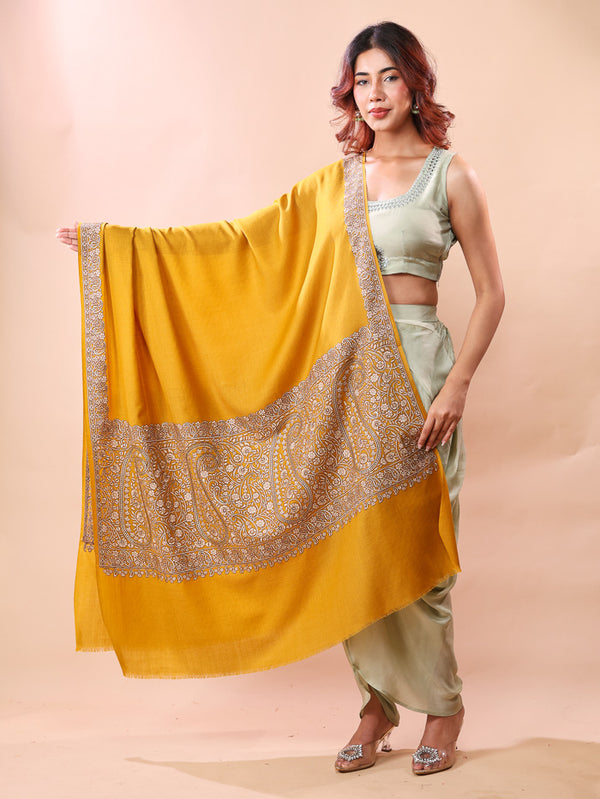 Paisley Palla Embroidery Shawl