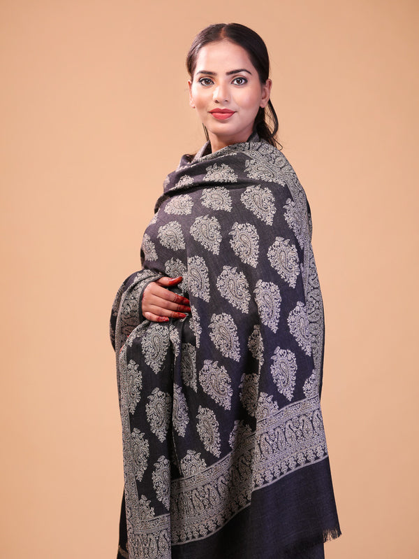 Tss Border Booti Kani Shawl