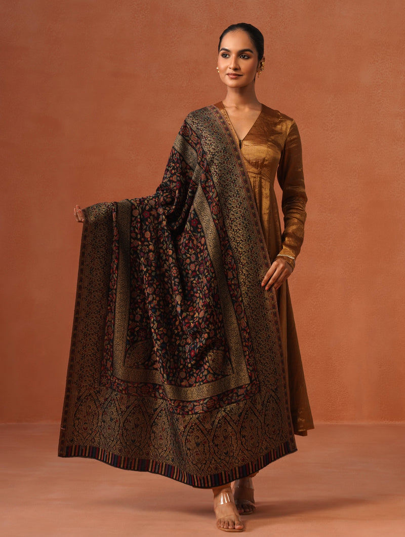 Zari Kani Border Shawl