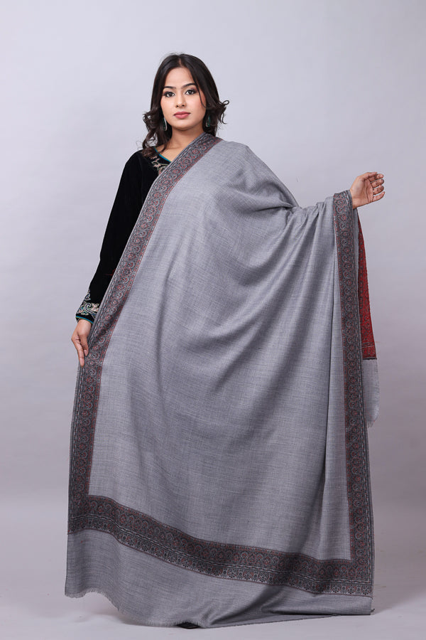 Neem Daur Kani Border Shawl