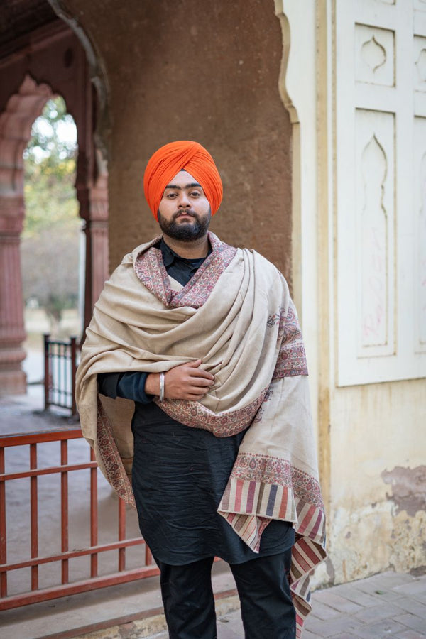 Kunj Border Kani Shawl For Men