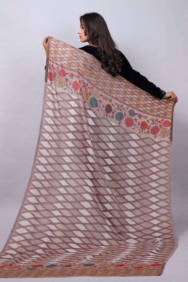 Zigzag Kani Palla Shawl