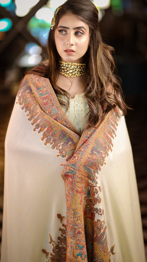 Baraat Kani Border Shawl