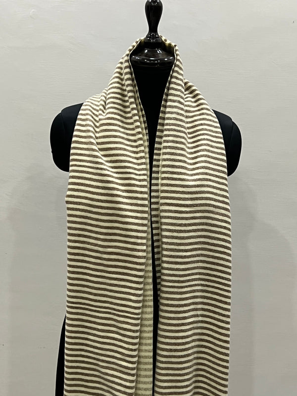 Super Soft Stripe Border Stole