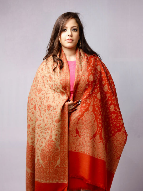 Reversible Matka Palla Jaal Shawl