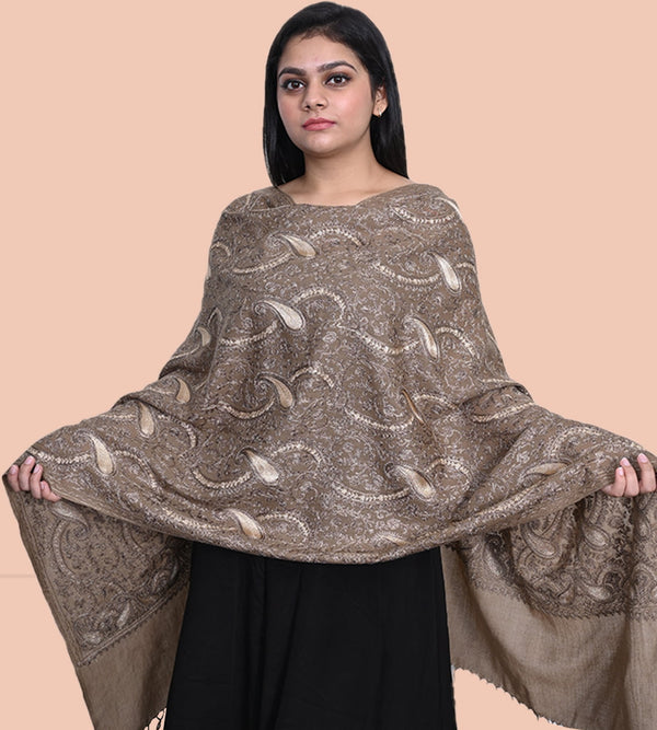 Zari Ambi Embroidery Stole